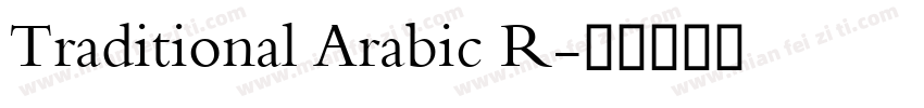 Traditional Arabic R字体转换